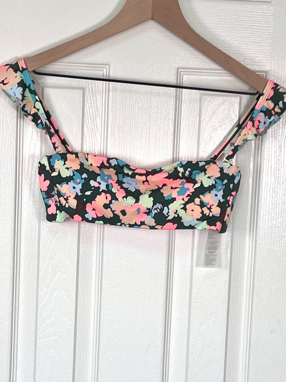 Carve Designs Floral Removable Pads Bikini Top Size S NWOT